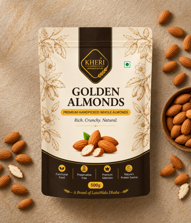 Kheri Grab and Go 500            Golden Almonds