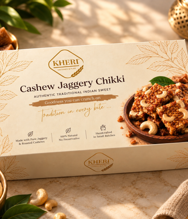 Kheri Cashew Jaggery Chikki
